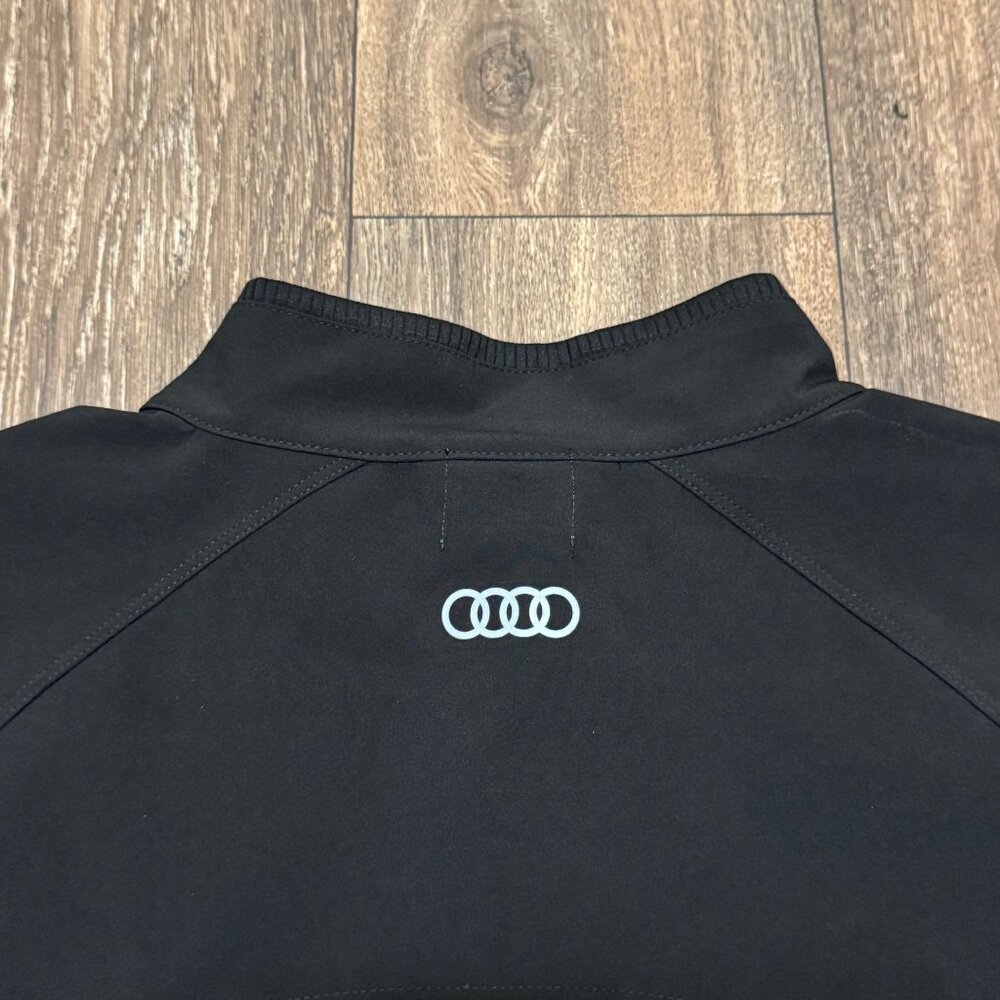 Audi Jacket Men's XL Black Softshell R8 Performance Windbreaker Weatherproof - Picture 5 of 11